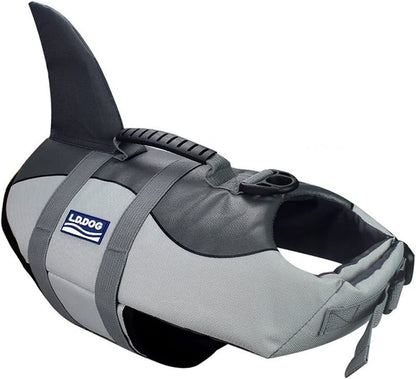 Adjustable Dog Life Jacket for Aquatic Safety - Quick-Drying Canine Vest with Reinforced Safety Handle