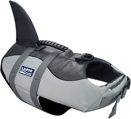 Adjustable Dog Life Jacket for Aquatic Safety - Quick-Drying Canine Vest with Reinforced Safety Handle