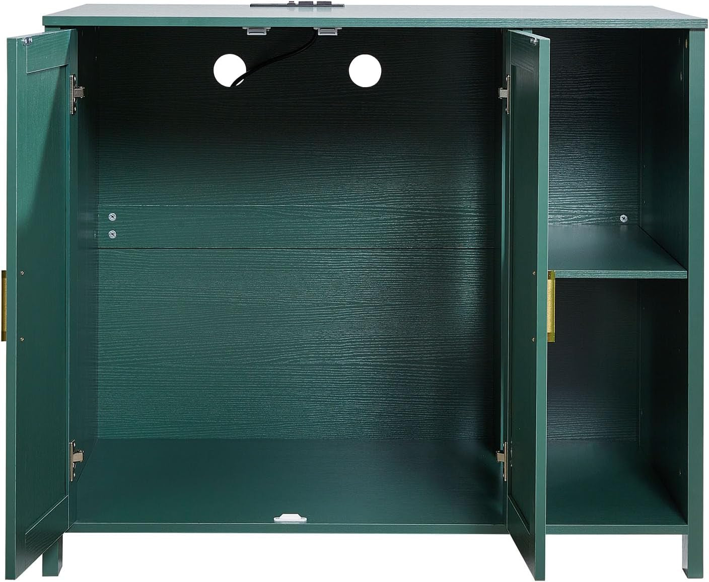 Cat Enclosure, 41.3 in Self Cleaning Litter Box Cabinet, with Drawer & Detachable Divider, Automatic Litterbox Enclosure with Built-In Power Outlet, Fits Most Smart Litterboxes