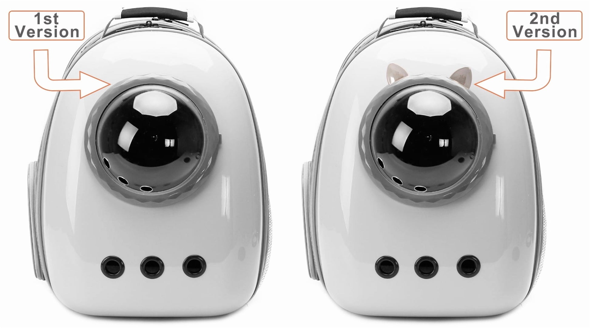 Front Expandable Cat Carrier Backpack, Large Cats Fit up to 20 Lbs, Backpack for Cats Kitten Small Puppy, Airline Approved Cat Bubble Backpack, Space Capsule Astronaut Carrier
